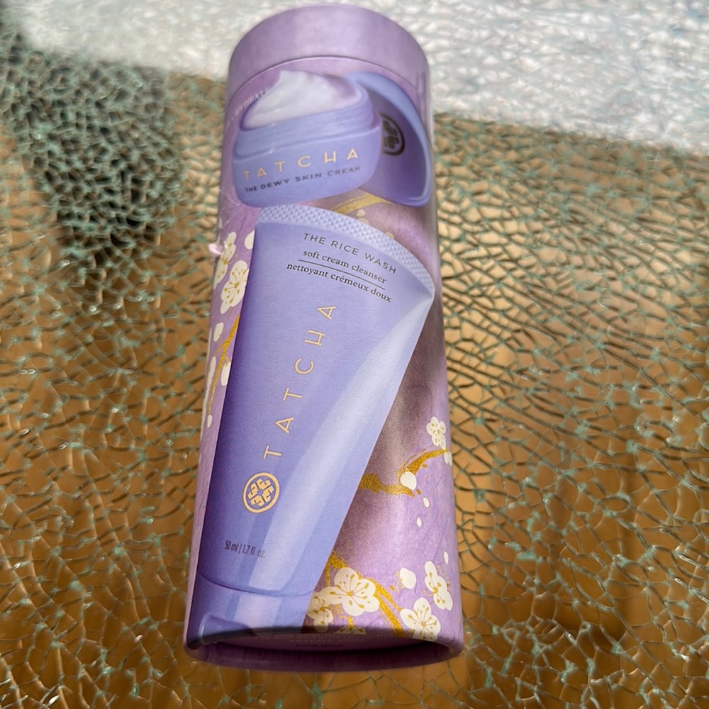 NWT. Tatcha Dewy Cleanse + Hydrate Set